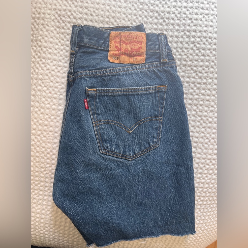 Vintage Levi's 501 Jean Shorts High-Waisted Sturdy Denim